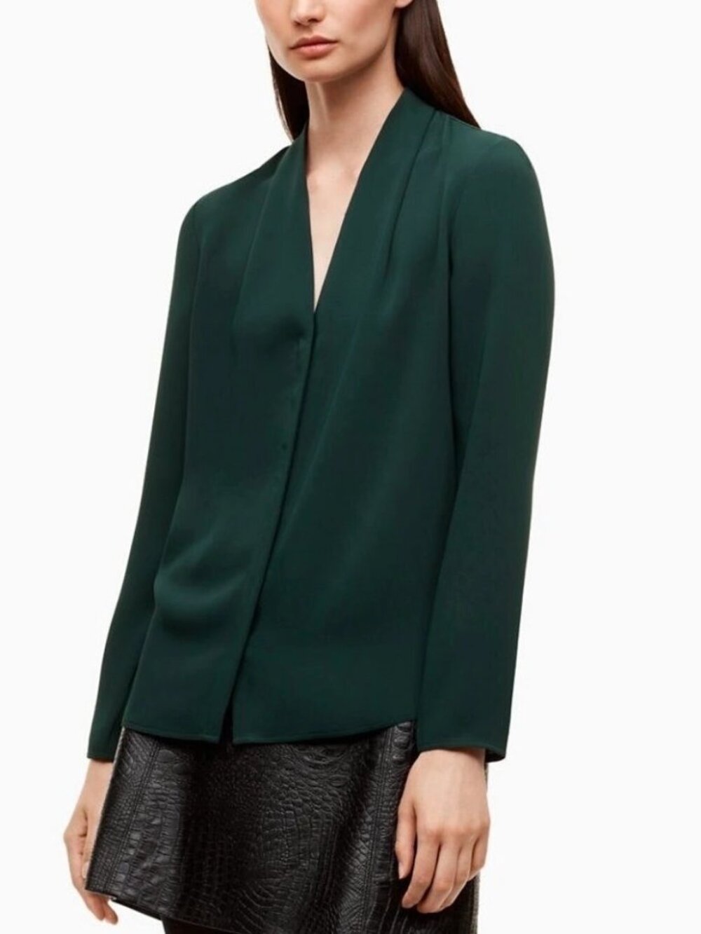 ARITZIA BABATON women's green blouse size XXS